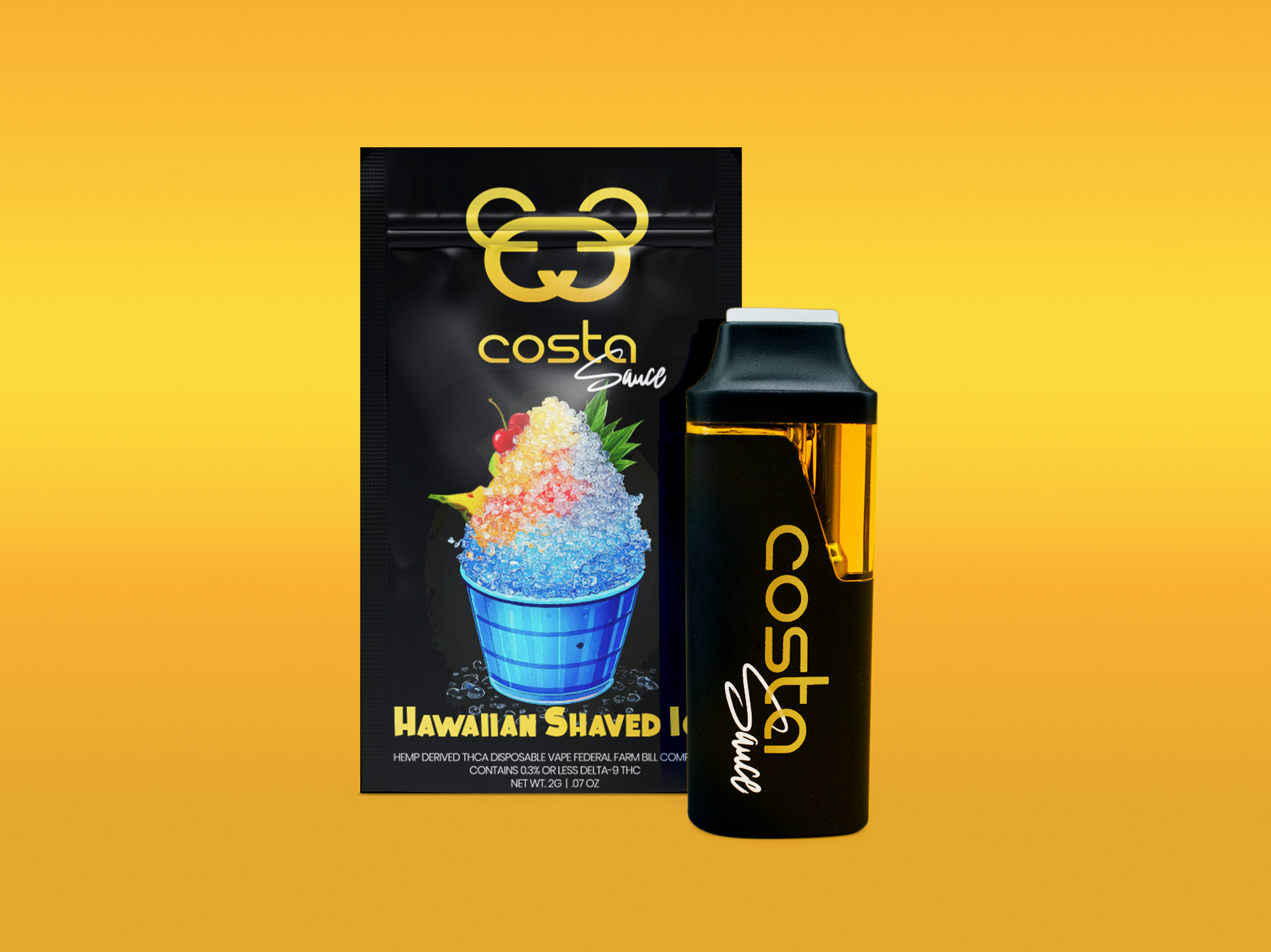 Vape Hawaiian Shaved Ice Flavor Disposable With Box